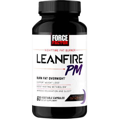 Force Factor Leanfire PM Nighttime Fat Burner 60 VEG Caps - 818594015405 image