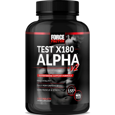 Force Factor Test X180 Alpha V2 120 Tablets -524950057 image