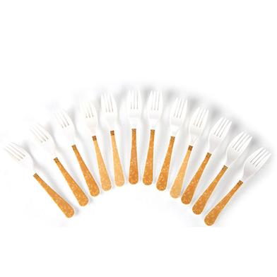 Fork Spoon 12 Pcs Set - Marigold image
