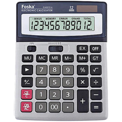 Foska 12-Digit Solar Power Calculator image