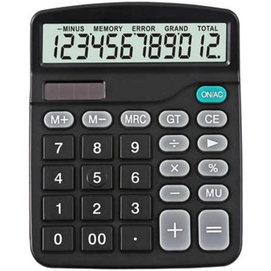 Foska Calculadora 12 Digit Solar Power And Battery Office Calculator image