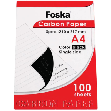 Foska Carbon Paper Black A4 100 Sheets image