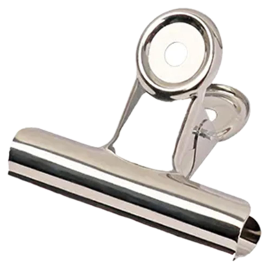 Foska Office Metal Nickle Spring Clip - 63 mm image