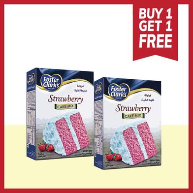 Foster Clark's Strawberry Cake Mix (স্ট্রবেরি কেক মিক্স) - 500 gm image