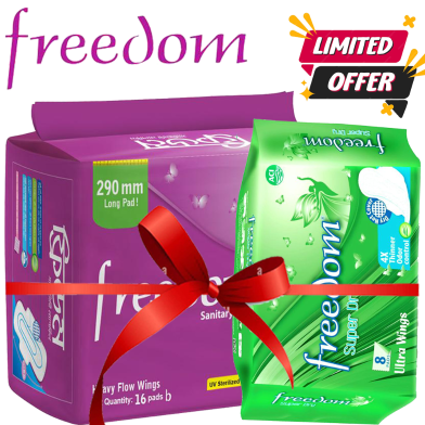 Freedom Heavy Flow Wings Pad 16 Pads (Buy 1 Get 1 Freedom Ultra 8 pads Free ) image