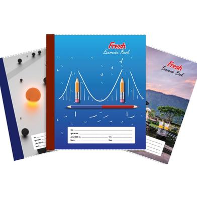 Fresh Bangla Khata (Standard Large) - Sewing Binding- 84 Page (12 Pcs Set - Any Design) image
