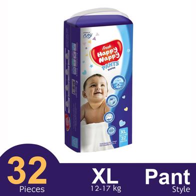 Fresh Happy Nappy Pant System Baby Diaper (XL Size) (12-17Kg) (32Pcs) image