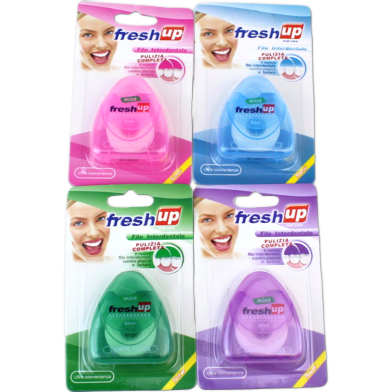 Fresh Up Dental Terylene Floss Mint Flavor 50m 12 pcs 1 Box image