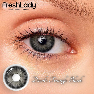 Freshlady Devil's Triangle Black Color Contact Lenses image