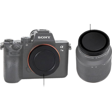 Front and Rear Lens Cap For Sony DSLR image