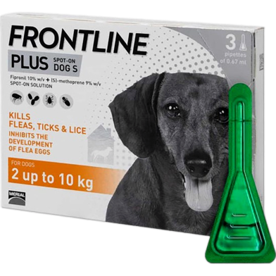 Frontline Plus Flea And Tick Treatment Spot-on For Dogs 2-10kg image