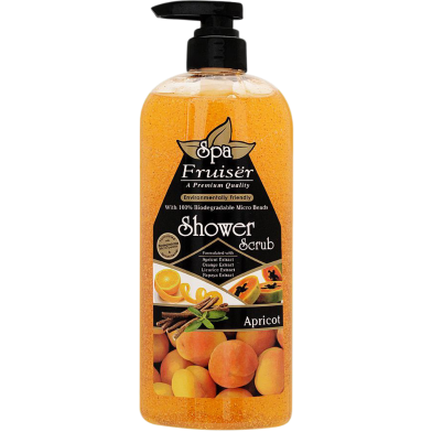 Fruiser Spa Apricot Shower Scrub – 730ml image