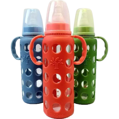 Full Glass Cover Handle Feeder 240ml - 1pcs image