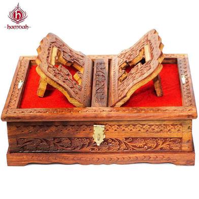 Fully Wooden Nakshi Rehal image