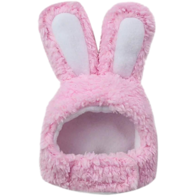 Funny Cat Headgear Cute Rabbit Ears Cap Warm Plush Ears Cat Accessories Hat image