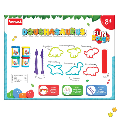 Funskool Fundoh Doughasaurus 3Plus (1732300) image