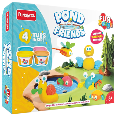 Funskool Fundoh Pond Friends 3Plus (1733200) image