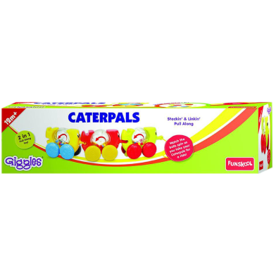Funskool Giggles Stackin And Linkin Pull Along Caterpals Toy - Multicolour -133266724 image