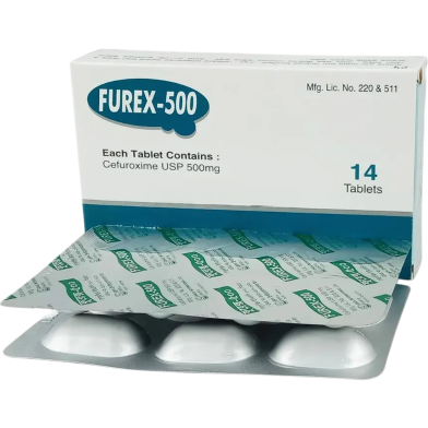 Furex 500 mg Tablet–7's Strip image