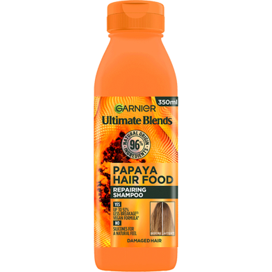 GARNIER Repairing Hair Food Papaya And Coconut Shampoo For Damaged Hair 350 ml image
