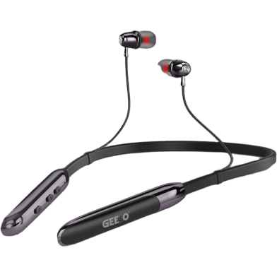 GEEOO BL180 X-Bass Clear Sound Neckband – 120H Playtime Double Battery Bluetooth V5.6 image