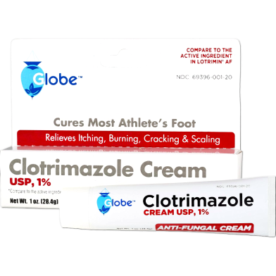 GLOBE Clotrimazole Cream Usp 1 percent Antifungal Cream 33gm - X0044VUW2X image