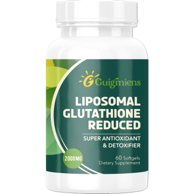 GUIGMIENS Liposomal Glutathione Reduced Super Antioxidant and Detoxifier 2000 mg 60 Softgels image
