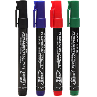 GXin Multi Color Permanent Marker Refillable - 4pcs image