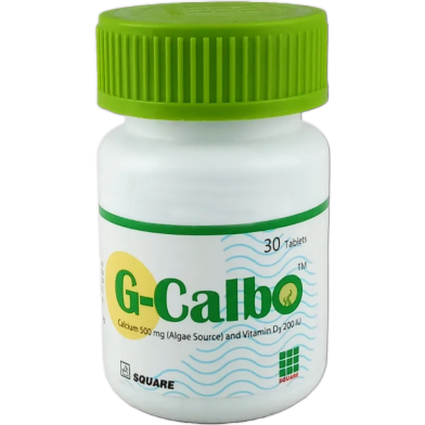 G-Calbo 500 Mg, 200 Iu Tablet 30's Pack image