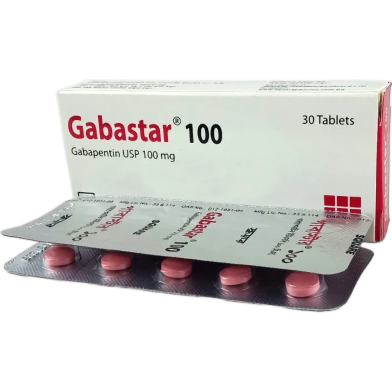 Gabastar 100 mg Tablet 10's Strip image