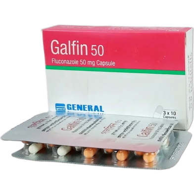 Galfin 50 mg Capsule 10's strip image