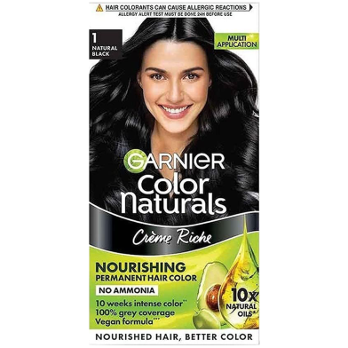 Garnier Color Naturals Shade 1 Natural Black 70 ml Plus 60 gm image