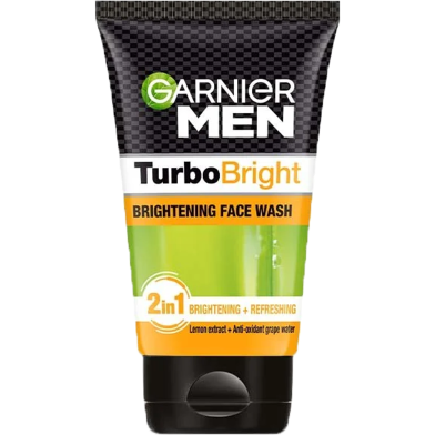 Garnier Men Turbo Bright Brightening Face Wash 100 gm image