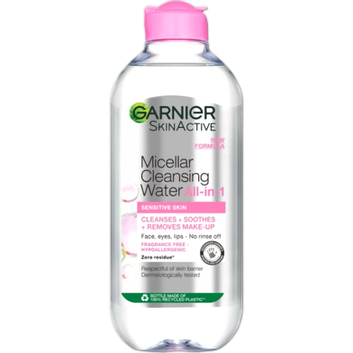 Garnier Micellar Cleansing Water All In 1 For Sensitive Skin 200ml image
