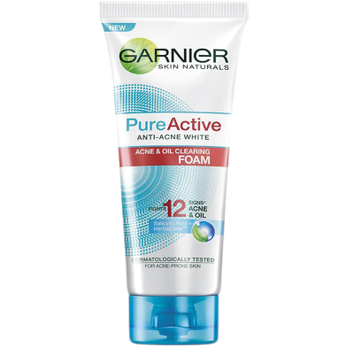 Garnier Pure Active Acne And Oil Cleansing Foam 50ml image