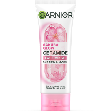 Garnier Sakura Glow Glowing Face Wash - 100ml image