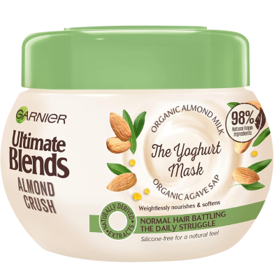 Garnier Ultimate Blends Almond Milk and Agave Sap Normal Hair Yoghurt Mask – 300ml image