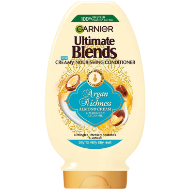 Garnier Ultimate Blends Argan Richness Almond Cream Conditioner - 400ml image