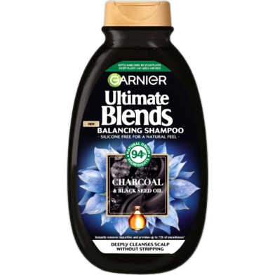 Garnier Ultimate Blends Charcoal and Black Seed Oil Balancing Shampoo 300ml image