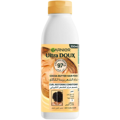 Garnier Ultimate Blends Cocoa Butter Hair Food Curl Restoring Conditioner - 350ml image