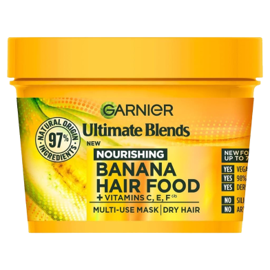 Garnier Ultimate Blends Hair Food Banana 3 In1 Dry Hair Mask Treatment 390 ml Germany image