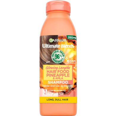 Garnier Ultimate Blends Pineapple Hair Food Glowing Lengths Shampoo 350 ml image