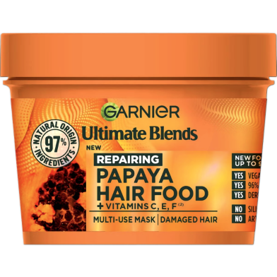 Garnier Ultimate Blends Repairing Papaya Hair Food Vitamin C,E,F Multi-Use Mask 400ml image