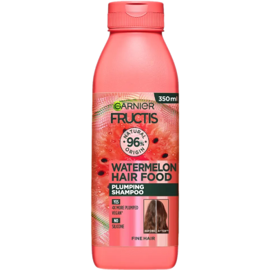 Garnier Ultimate Blends Watermelon Hair Food Plumping Shampoo – 350ml image