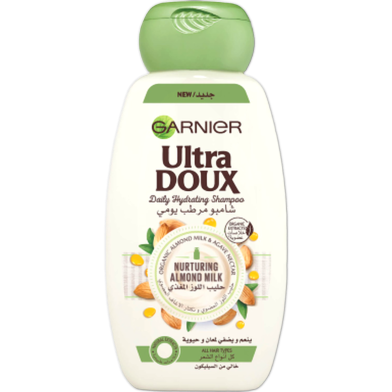 Garnier Ultra Doux Nurturing Almond Milk Daily Hydrating Shampoo 400ml image