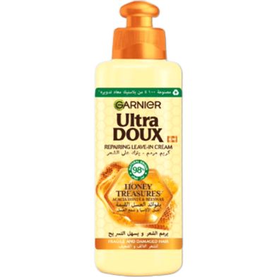 Garnier Ultra Doux Reconstructing Leave-In Hair Cream 200ml image