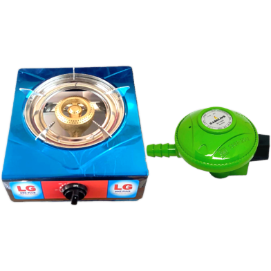Gasoline LPG Gas Regulator Package Includes LG Single Burner Stove image