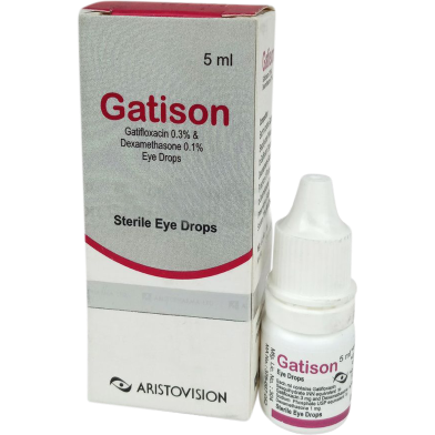 Gatison 0.3 Percent 0.1 Percent Ophthalmic Solution 5ml Drop image
