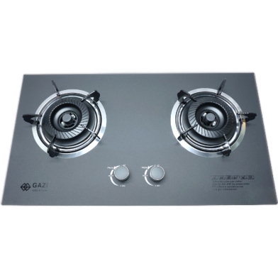Gazi Smiss Double Burner Glass Body NG Gas Stove TG-204 image