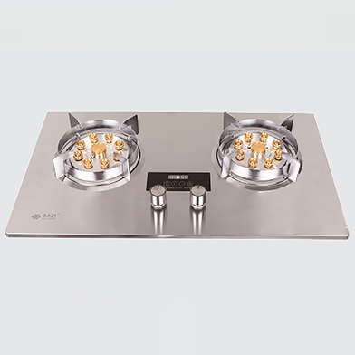 Gazi TG-8802MD9 Smiss Double Burner Stainless Steel Auto Ignition LPG Gas Stove-Gazi image